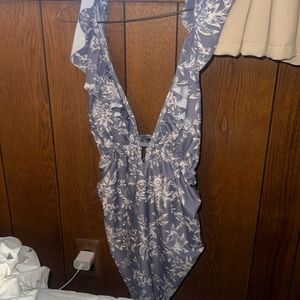 Pink blush maternity swim suit one piece